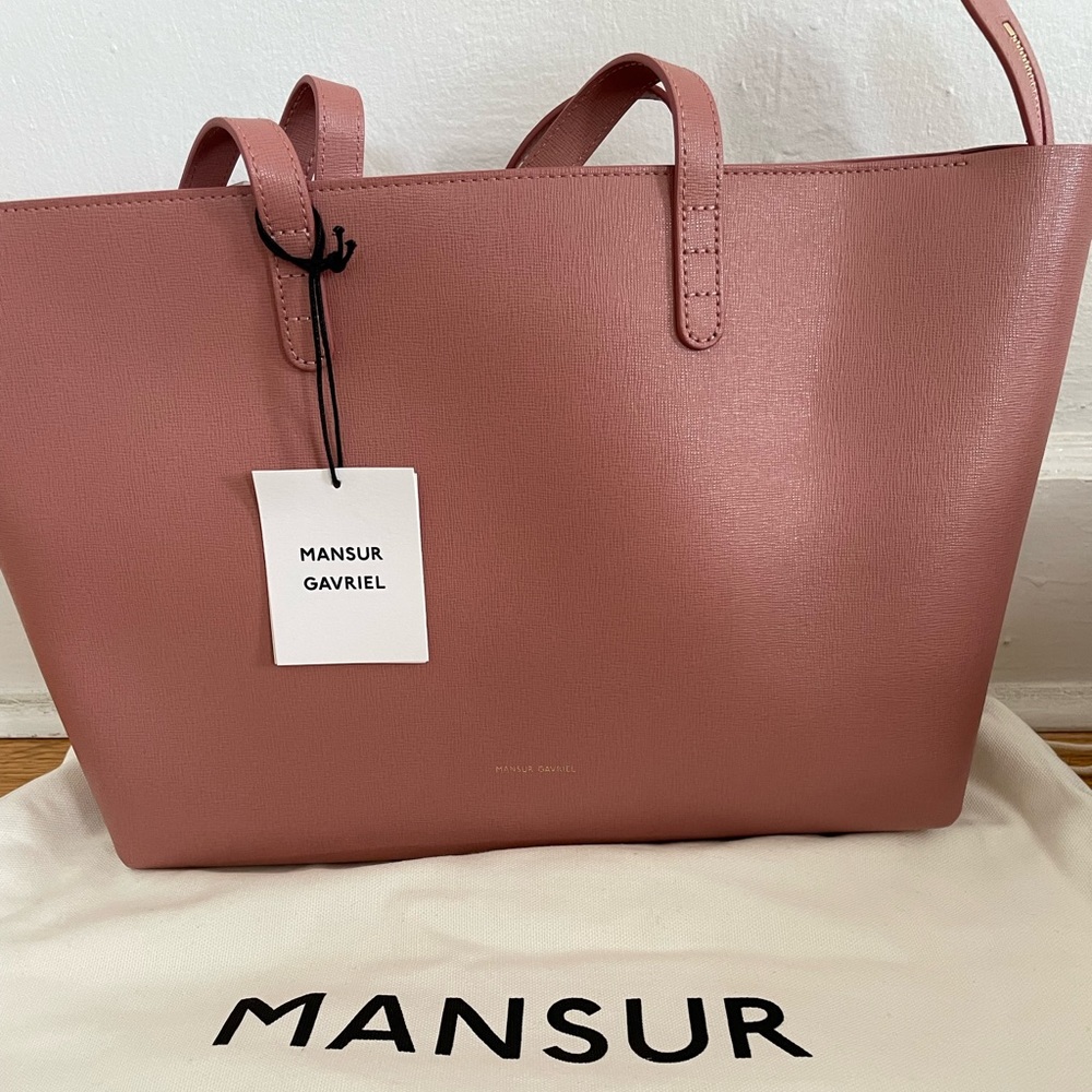 [NWT] Mansur Gavriel Small Zip Tote in Blush Rose